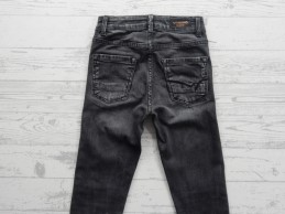 Vingino jeans spijkerbroek donkergrijs super skinny Bianca maat 122