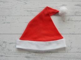 Prenatal baby kerstmuts tricot rood wit maat 68-74